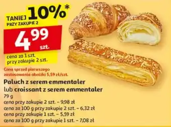 Auchan Paluch z serem emmentaler lub croissant z serem emmentaler oferta