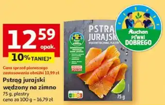 Auchan Pstrąg jurajski wędzony na zimno oferta