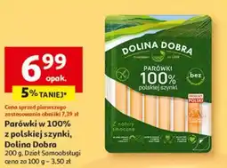 Auchan Parówki w 100% z polskiej szynki, Dolina Dobra oferta