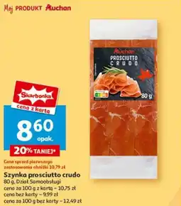 Auchan Szynka prosciutto crudo oferta