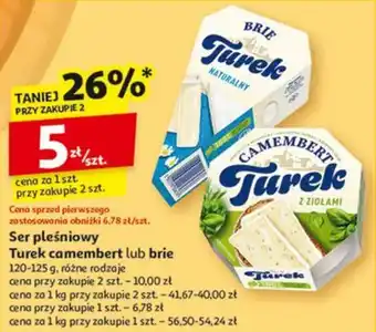 Auchan Ser pleśniowTurek camembert lub brie oferta