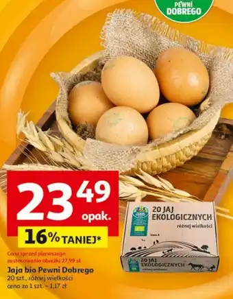 Auchan Jaja bio Pewni Dobrego oferta