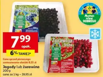 Auchan Jagody lub żurawina oferta