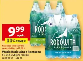 Auchan Woda Rodowita z Roztocza oferta