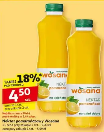 Auchan Nektar pomarańczowy Wosana oferta