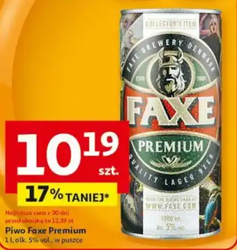 Auchan Piwo Faxe Premium oferta