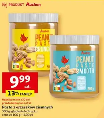 Auchan Pasta z orzeszków ziemnych oferta