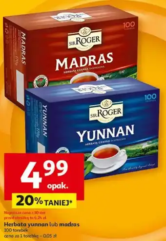 Auchan Herbata yunnan lub madras oferta