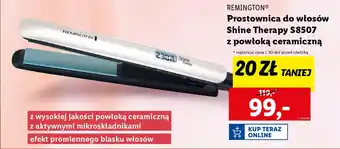 Lidl REMINGTON Prostownica do włosów Shine Therapy S8507 oferta