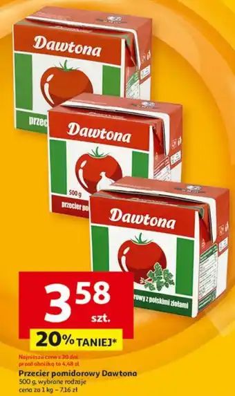 Auchan Przecier pomidorowy Dawtona oferta