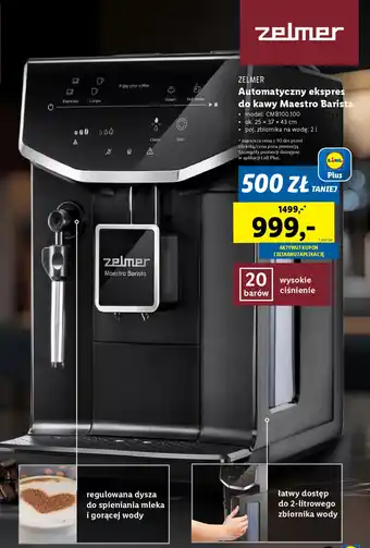 Lidl ZELMER Automatyczny ekspres do kawy Maestro Barista oferta