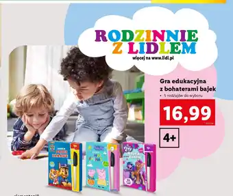 Lidl Gra edukacyjna z bohaterami bajek oferta