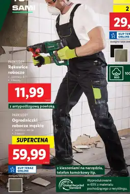 Lidl PARKSIDE Ogrodniczki robocze męskie oferta