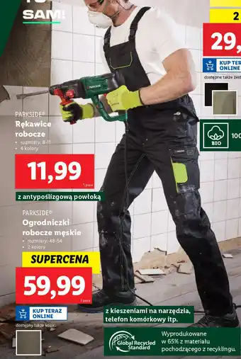 Lidl PARKSIDE Ogrodniczki robocze męskie oferta