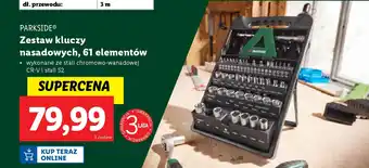 Lidl PARKSIDE Zestaw kluczy nasadowych, 61 elementów oferta