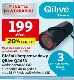 Auchan Głośnik bezprzewodowy Qilive oferta