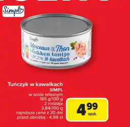 Carrefour Market Tuńczyk w sosie własnym Simpl oferta