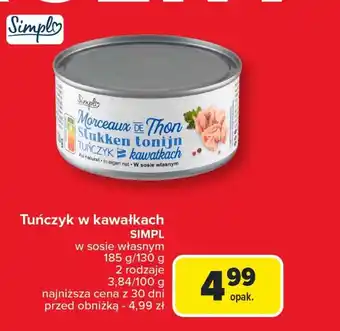 Carrefour Market Tuńczyk w sosie własnym Simpl oferta