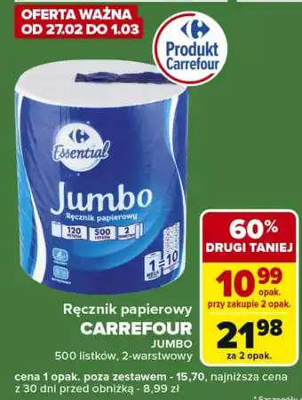 Carrefour Express Ręcznik papierowy Carrefour oferta