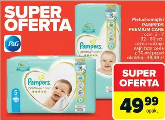 Carrefour Market Pieluchomajtki PAMPERS PREMIUM CARE oferta