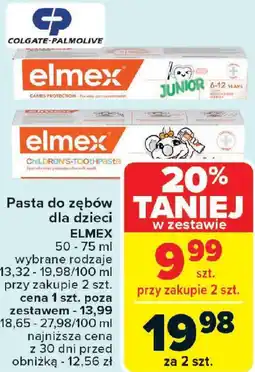 Carrefour Market Pasta do zębów dla dzieci ELMEX oferta