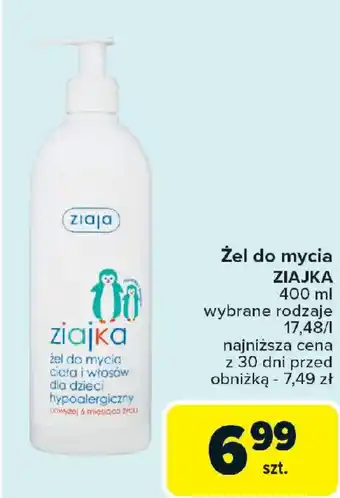 Carrefour Market Żel do mycia ZIAJKA oferta