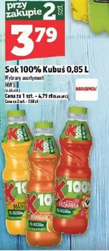 Topaz Sok 100% Kubuś oferta