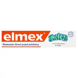 Auchan elmex Junior Pasta do zębów z aminofluorkiem dla dzieci 6-12 lat 75 ml oferta