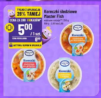 Polomarket Koreczki w oleju Master fish oferta