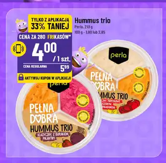 Polomarket Hummus trio klasyczny papryka-pomidor Perla oferta