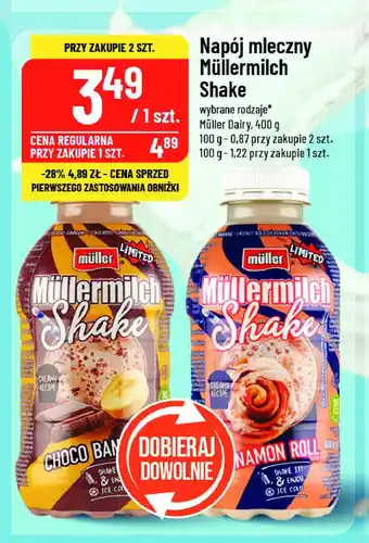 Polomarket Napój mleczny choco banana Mullermilch shake oferta