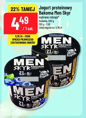 Polomarket Jogurt jagoda Bakoma men skyr protein oferta