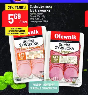 Polomarket Kiełbasa żywiecka sucha z filetem z kurczaka Olewnik oferta