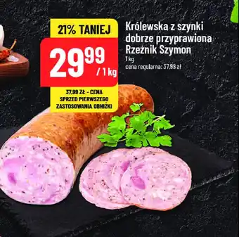 Polomarket Kiełbasa królewska z szynki dobrze przyprawiona Rzeźnik szymon poleca oferta