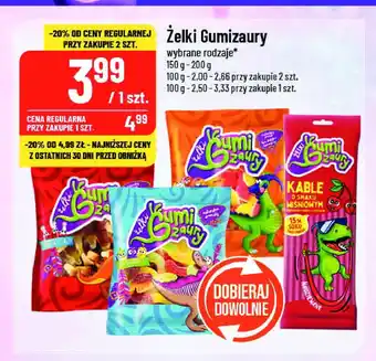 Polomarket Żelki kable wiśniowe Żelki gumizaury oferta