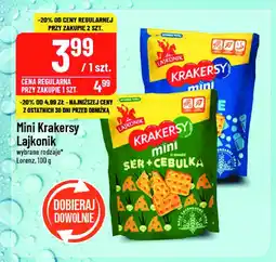 Polomarket Krakersy mini ser-cebula Lajkonik krakersy oferta