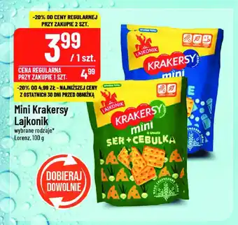 Polomarket Krakersy mini ser-cebula Lajkonik krakersy oferta