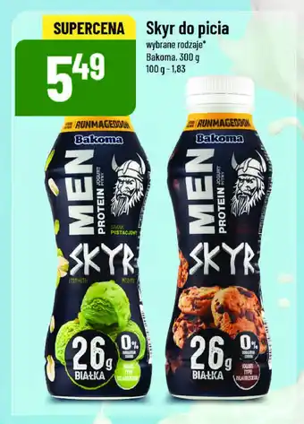 Polomarket Jogurt pistacjowy Bakoma men skyr protein oferta