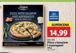 Lidl Pizza z łososiem i szparagami Deluxe oferta