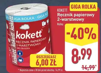 ALDI Ręcznik papierowy Kokett oferta