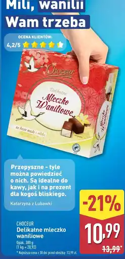 ALDI Mleczko waniliowe Choceur oferta