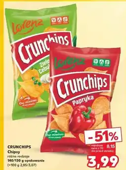 Kaufland Chipsy zielona cebulka Crunchips oferta