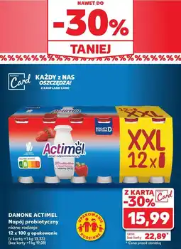 Kaufland Jogurt truskawka Danone Actimel oferta