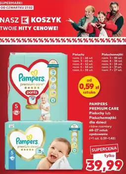 Kaufland Pieluchy 7 Pampers Premium Care Pants oferta