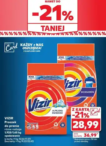 Kaufland Proszek do prania kolorowego Vizir oferta