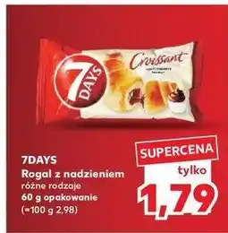 Kaufland Croissant z nadzieniem o smaku kakaowym 7 Days oferta