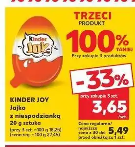 Kaufland Jajko z niespodzianką Kinder Joy oferta