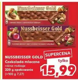 Kaufland Czekolada mleczna z całymi orzechami laskowymi Alpen Gold Nussbeisser oferta