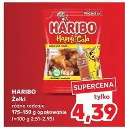 Kaufland Żelki Haribo Happy Cola oferta