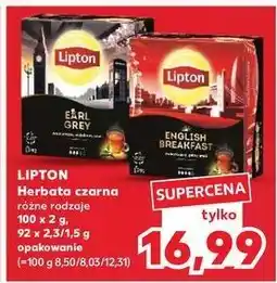 Kaufland Herbata earl grey Lipton Special Collection oferta